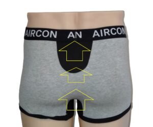 Aircon underwear grey back